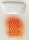 Hot Rest Back Rest heater for deep tissue massage whirlpool bathtubs