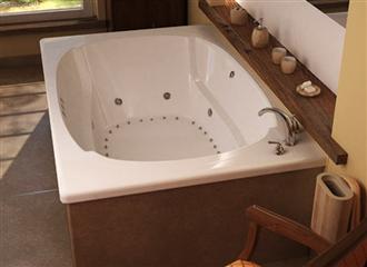 Charleston 4872 48" x 72" Atlantis One Person Whirlpool Bathtub, Air Tub and Combination Bathtub