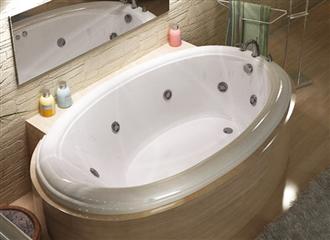 Petite 4478 44" x 78" Atlantis Two Person Whirlpool Bathtub, Air Tub and Combination Bathtub