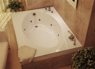 Vogue 42" x 72" Atlantis One Person Whirlpool Bathtub, Air Tub and Combination Bathtub