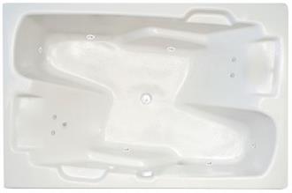 Aspen Two Person Whirlpool Bathtub, Air Tub and Combination Bathtub