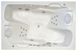 Aspen Two Person Whirlpool Bathtub, Combination Tub, and Air Tub