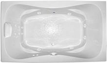 Cascade 72 inch Platinum Two Person Whirlpool Bathtub, Air Tub and Combination Bathtub