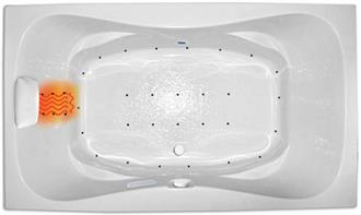 Cascade Two Person Whirlpool Bathtub, Air Tub and Combination Bathtub