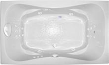 Cascade 72 Inch Platinum Two Person Whirlpool Bathtub, Air Tub and Combination Bathtub