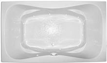 Cascade 72 Inch Long Platinum Two Person Whirlpool Bathtub, Air Tub and Combination Bathtub