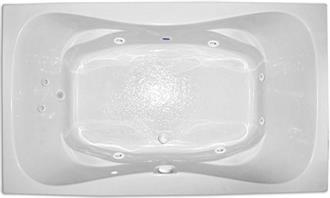 Cascade Two Person Whirlpool Bathtub, Air Tub and Combination Bathtub