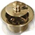 Drain Color Polished Brass Gold for Deep Whirlpool Bathtubs, Combination Tubs, and Air Tubs