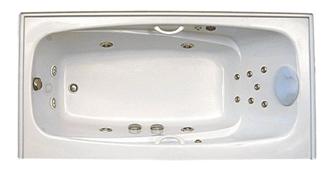 Escape 534 SKTF 60 Inch One Person Alcove Whirlpool Bathtub, Air Tub and Replacement Combination Bathtub