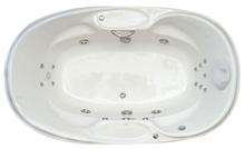 Fantasy 6 Foot 6 Inch Two Person Whirlpool Bathtub, Air Tub and Combination Bathtub