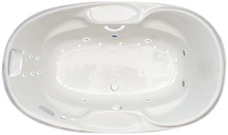 Fantasy 6 Foot 6 Inch Two Person Whirlpool Bathtub, Air Tub and Combination Bathtub