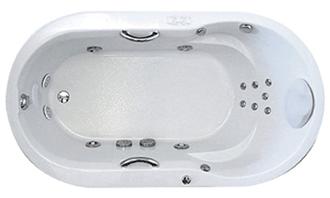 Haven 5.536  66" x 36" One Person Image Whirlpool Bathtub, Air Tub and Combination Bathtub