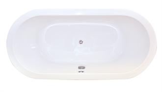 Oasis 6632 5.5 Foot 66 Inch Two Person Free Standing Oval Whirlpool Bathtub, Air Tub and Combination Bathtub