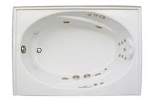 Left Hand Tile Flange for Whirlpool Bathtubs, Combination Tubs, and Air Tubs