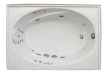 Right Hand Tile Flange for Deep Luxury Whirlpool Bathtubs, Combination Tubs, and Air Tubs