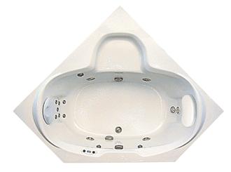 Retreat 60 Inch Whirlpool, Air, Combination Bathtub
