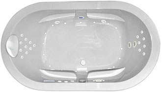Rosabella Platinum Combination Jet Package Whirlpool Air Two Person two person Free Standing