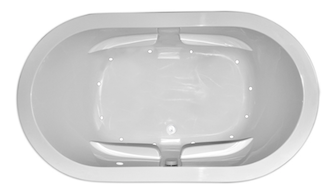 Rosabella Silver Air Jet Package Two Person free standing whirlpool bathtub