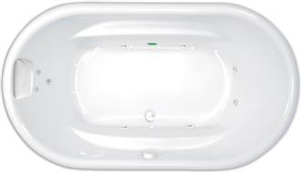 Tahoe 5 Foot 9 Inch Single Bather Whirlpool Bathtub, Air Tub and Combination Bathtub