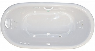 Tahoe 6644 SD 5.5 FootTwo Person Whirlpool Bathtub, Air Tub and Combination Bathtub