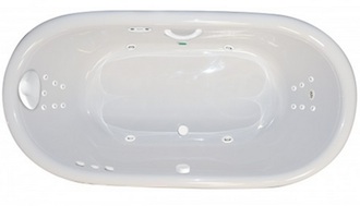 Tahoe 7444 SD 74 Inch Whirlpool, Air, Combination Bathtub