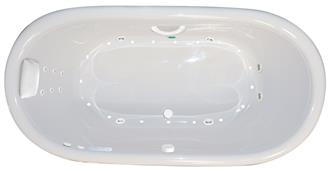 Tahoe 7444 SD 74 inch Two Person Whirlpool Bathtub, Air Tub and Combination Bathtub