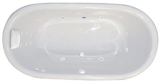 Tahoe 7444 SD 6 Foot Big Two Person Whirlpool Bathtub, Air Tub and Combination Bathtub