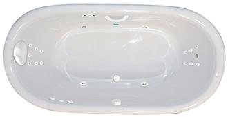 Tahoe 7444 SD 6 Foot Large Two Person Whirlpool Bathtub, Air Tub and Combination Bathtub