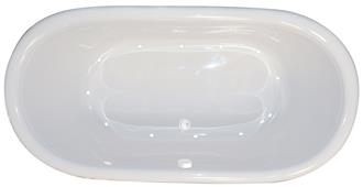 Tahoe 7444 6 Foot  Enormous Two Person Whirlpool Bathtub, Air Tub and Combination Bathtub