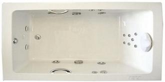 Zen 530 60" by 30" Single Person Whirlpool Bathtub, Air Tub and Combination Bathtub