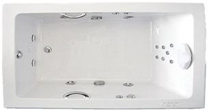 Zen 532 60 Inch Whirlpool, Air, Combination Bathtub