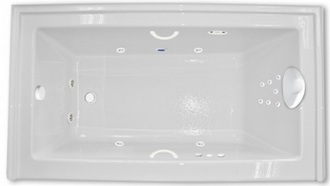Zen 532 SKTF 5 Foot Whirlpool Bathtub, Air Tub and Combination Bathtub