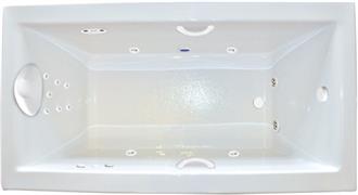 Zen 642 72" by 42" One Person Whirlpool Bathtub, Air Tub and Combination Bathtub