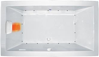 Zen 642 SD 6 Foot Two Person Whirlpool Bathtub, Air Tub and Combination Bathtub