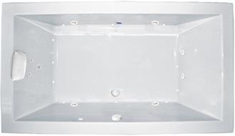 Zen 642 SD 6 Foot Two Person Whirlpool Bathtub, Air Tub and Combination Bathtub