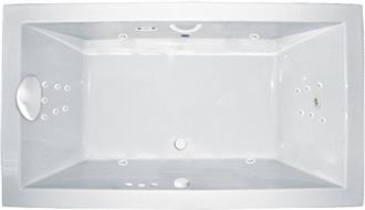 Zen 642 SD 6 Foot Platinum Two Person Whirlpool Bathtub, Air Tub and Combination Bathtub