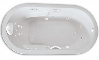 Zen Oval 6636  5.5 Foot Single Bather Whirlpool Bathtub, Air Tub and Combination Bathtub