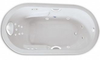 Zen Oval 6636  5.5 Foot Whirlpool Bathtub, Air Tub and Combination Bathtub