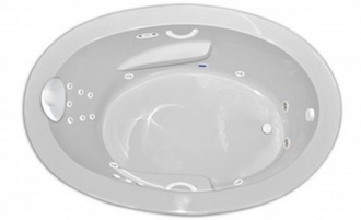 Zen Oval 6642 5.5 Foot One Person Whirlpool Bathtub, Air Tub and Combination Bathtub