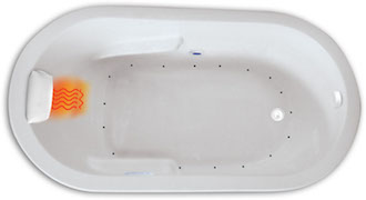 Zen Oval 7236 6 Foot Single Person Whirlpool Bathtub, Air Tub and Combination Bathtub