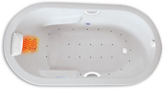 Zen Oval 7236  6 Foot One Bather Whirlpool Bathtub, Air Tub and Combination Bathtub
