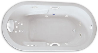 Zen Oval 7236  6 Foot One Person Whirlpool Bathtub, Air Tub and Combination Bathtub