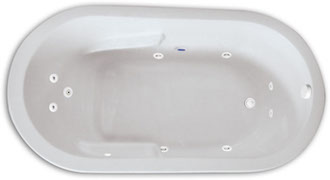 Zen Oval 7236  6 FootSingle Person Whirlpool Bathtub, Air Tub and Combination Bathtub