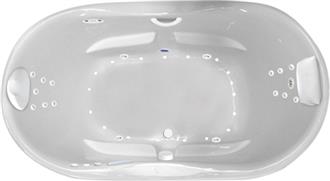 Fantasy Six Foot Two Person Whirlpool Bathtub, Air Tub and Combination Bathtub