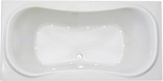 Heavenly 6 Foot Two Person Combination Bathtub, Whirlpool Bathtub, Air Tub