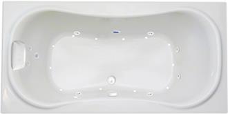 Heavenly 72 Inch Two Person Air Tub and Combination Bathtub and Whirlpool Bathtub