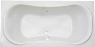 Heavenly 6 Foot Two Person Whirlpool Bathtub, Air Tub and Combination Bathtub